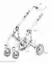 Fig. 01 - Stroller frame with an automatic brake mechanism actuatable by hand detecting