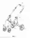 Fig. 02 - Stroller frame with an automatic brake mechanism actuatable by hand detecting