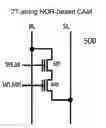 Fig. 01 - NOR-based BCAM/TCAM cell and array with NAND scalability