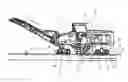 Fig. 01 - Self-propelled ground milling machine for processing ground surfaces having a milling device
