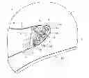 Fig. 01 - Helmet shield attaching mechanism