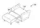 Fig. 01 - Convertible seat/bed having noncoplanar bed base sections