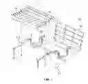 Fig. 06 - Convertible seat/bed having noncoplanar bed base sections