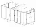 Fig. 01 - Sliding door and pivoting door for demountable wall system