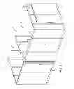 Fig. 02 - Sliding door and pivoting door for demountable wall system