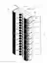 Fig. 01 - Vertical line array loudspeaker mounting and adjustment system