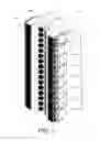 Fig. 02 - Vertical line array loudspeaker mounting and adjustment system