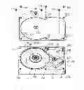Fig. 01 - Disk drive device with structure that enables thinning and increase of recording capacity