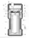 Fig. 04 - Battery compartment adapter cap housing rechargeable battery and device equipped therewith