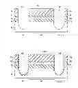 Fig. 04 - Method for the formation of a protective dual liner for a shallow trench isolation structure