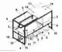 Fig. 01 - Protective structure for tables and optical table comprising said protective structure