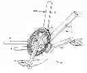 Fig. 01 - CRANKSET AND BOTTOM BRACKET ASSEMBLY