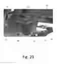 Fig. 23 - Device and system for providing an agricultural ground working implement with down pressure and protective hydraulic cushion for obstacle impact