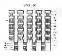 Fig. 71 - Semiconductor storage device and method for manufacturing same