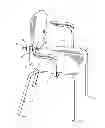 Fig. 01 - Chair with a swivel back support
