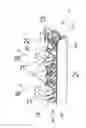 Fig. 01 - Pull-out blocking device with pivotable support elements and spacer elements