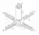 Fig. 01 - Sensor for measuring the electromagnetic fields on land and underwater