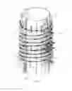 Fig. 07 - Radial drop winding for open-wound medium voltage dry type transformers with improved support structure