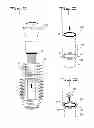 Fig. 11 - Expandable dental implant and method of use