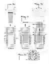 Fig. 12 - Expandable dental implant and method of use