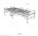 Fig. 03 - Motorized foldable bed frame assembly