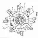 Fig. 04 - Mechanical assembly for urging the circumferential segments of a tire-building drum into fully-expanded positions