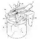 Fig. 01 - Paint can cover assembly with paint return port