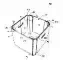 Fig. 01 - Reinforced polygonal containers and blanks for making the same