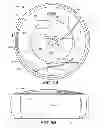 Fig. 06 - Round thermostat with rotatable user input member and temperature sensing element disposed in physical communication with a front thermostat cover