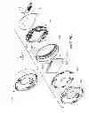 Fig. 11 - Round thermostat with rotatable user input member and temperature sensing element disposed in physical communication with a front thermostat cover