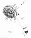 Fig. 02 - Showerhead with turbine driven shutter