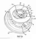 Fig. 13 - Showerhead with turbine driven shutter
