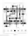 Fig. 13 - Semiconductor chip including digital logic circuit including at least nine linear-shaped conductive structures collectively forming gate electrodes of at least six transistors with some transistors forming cross-coupled transistor configuration and associated methods