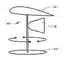 Fig. 01 - Power generator utilizing fluid flow around an airfoil