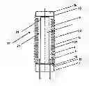 Fig. 01 - Actuator module having a multi-layer actuator arranged in a housing and a continuously extremely low leakage current at the actuator surface