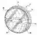 Fig. 01 - Headlamp assembly with heat sink structure