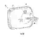 Fig. 17 - Headlamp assembly with heat sink structure
