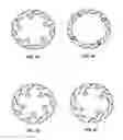Fig. 15 - Bicycle chain rings with ramps