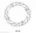 Fig. 17 - Bicycle chain rings with ramps