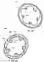 Fig. 24 - Bicycle chain rings with ramps