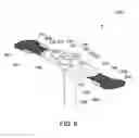 Fig. 07 - Surgical access assembly including adhesive members for secure attachment to skin surfaces