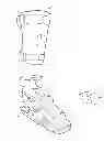 Fig. 01 - Adjustable-slider, equinus brace with toe wedge