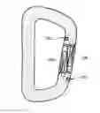 Fig. 01 - SAFETY CARABINER COMPRISING A DOUBLE GATE
