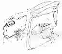 Fig. 01 - Vehicle trim panel having beverage retainer