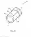Fig. 40 - Container having a rim or other feature encapsulated by or formed from injection-molded material