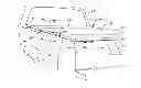Fig. 01 - Tonneau cover having a draw cord