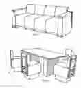 Fig. 02 - Sofa / dining set