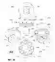 Fig. 33 - Electrical generator with rotational gaussian surface magnet and stationary coil