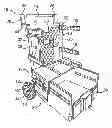 Fig. 01 - Rolling container assembly with adjustable storage units