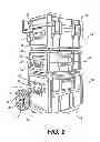 Fig. 03 - Rolling container assembly with adjustable storage units
